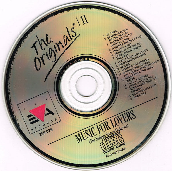The Anthony Ventura Orchestra* : The Originals - 11 - Music For Lovers (CD, Comp)