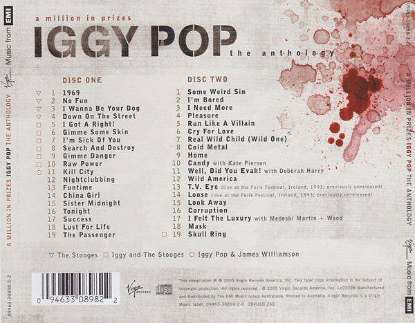 Iggy Pop : A Million In Prizes: The Anthology (2xCD, Comp)