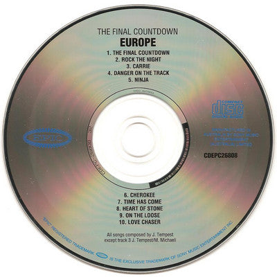 Europe (2) : The Final Countdown	 (CD, Album, RE)