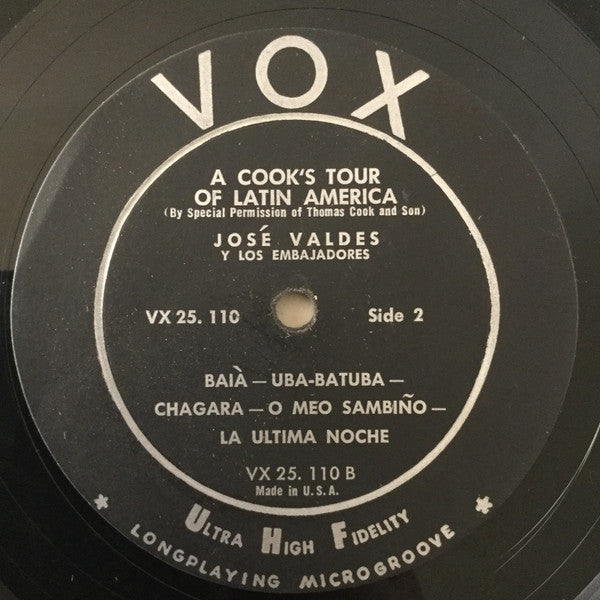 José Valdes Y Los Embajadores : Cook's Tour Of Latin America (LP, Album)