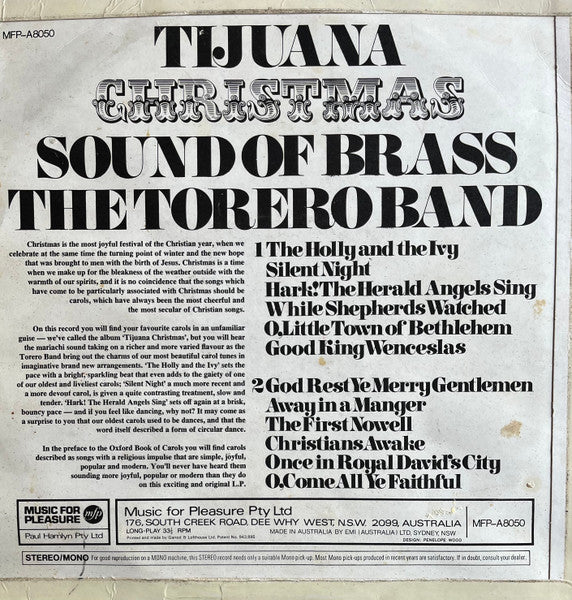The Torero Band : Tijuana Christmas (LP)