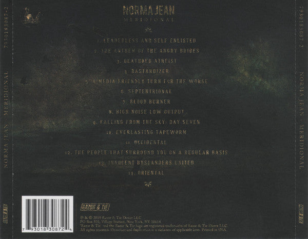 Norma Jean : Meridional (CD, Album)