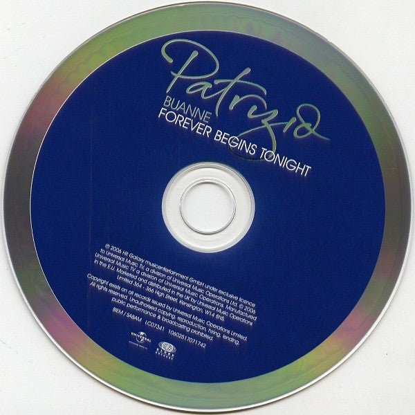 Patrizio Buanne : Forever Begins Tonight (CD, Album, S/Edition)