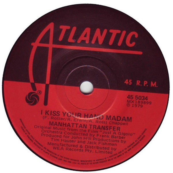 Manhattan Transfer* : I Kiss Your Hand, Madam (7", Single)