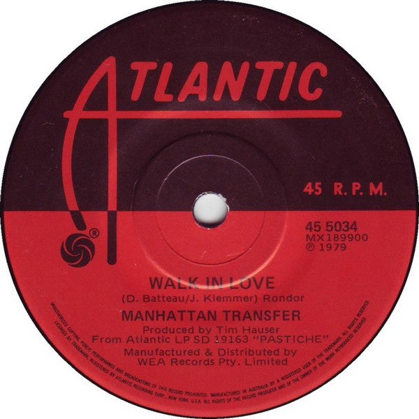 Manhattan Transfer* : I Kiss Your Hand, Madam (7", Single)