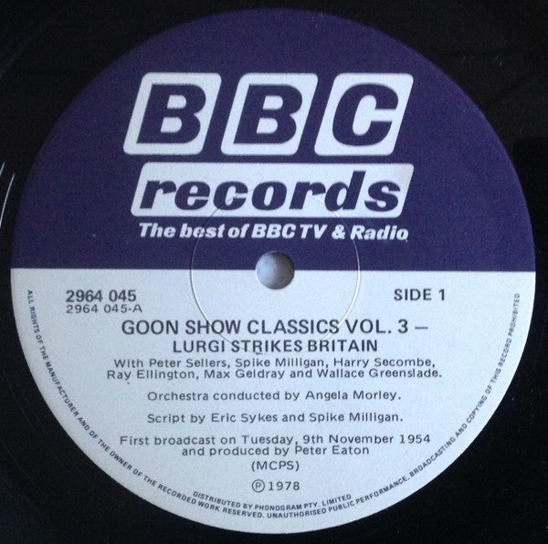 The Goons : Goon Show Classics Vol. 3 (LP, Mono)