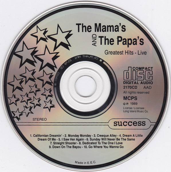 The Mamas & The Papas : Greatest Hits - Live In 1982 (CD, Album)