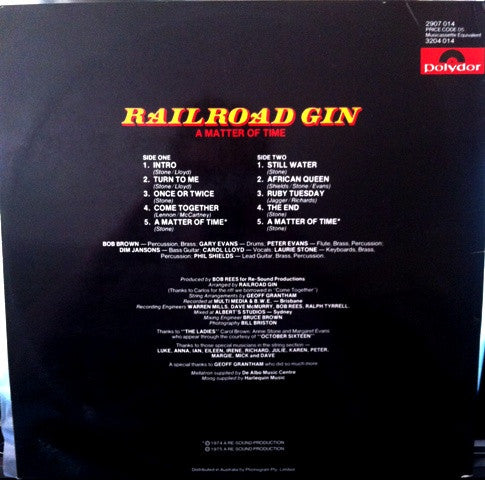 Railroad Gin : A Matter Of Time (LP, Gat)