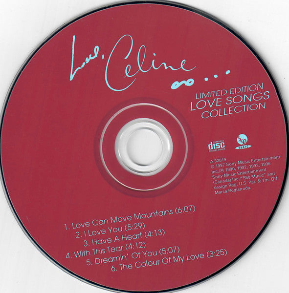 Celine Dion* : Love, Celine  (Limited Edition - Love Songs Collection) (CD, Comp, Ltd)