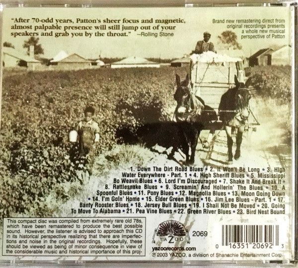 Charlie Patton* : The Best Of Charlie Patton (Classic Recordings From The 1920's And 30's) (CD, Comp, RM)