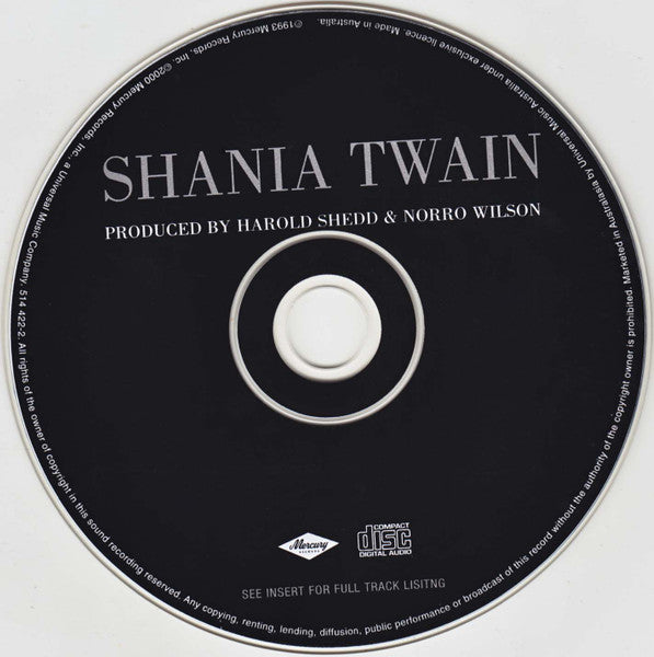 Shania Twain : Shania Twain (CD, Album, RE)