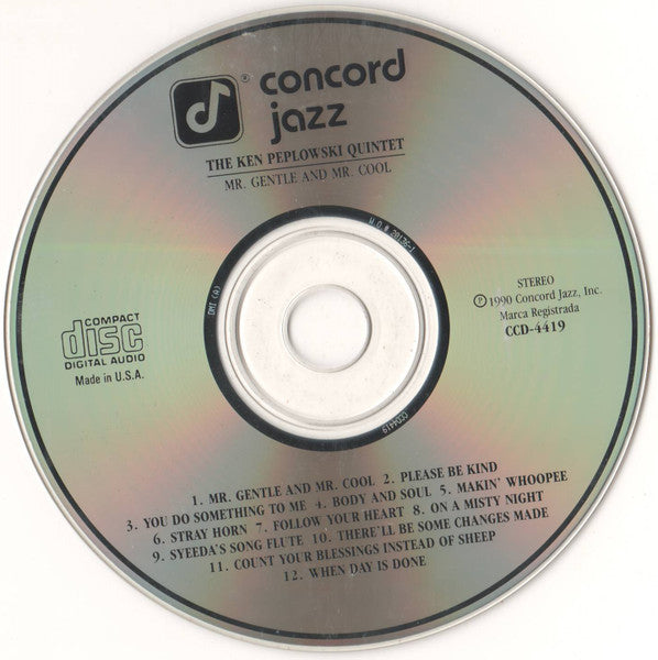 The Ken Peplowski Quintet : Mr. Gentle And Mr. Cool (CD, Album)