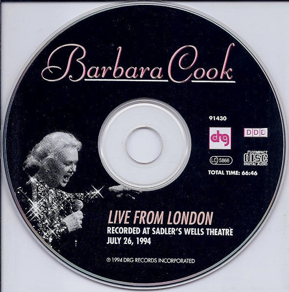 Barbara Cook : Live From London (CD, Album)