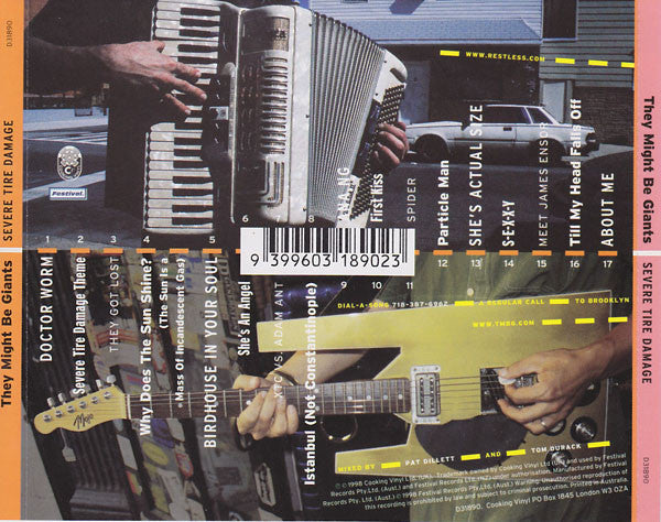 They Might Be Giants : Severe Tire Damage (CD, Album)