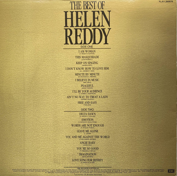 Helen Reddy : The Best Of Helen Reddy (LP, Comp)