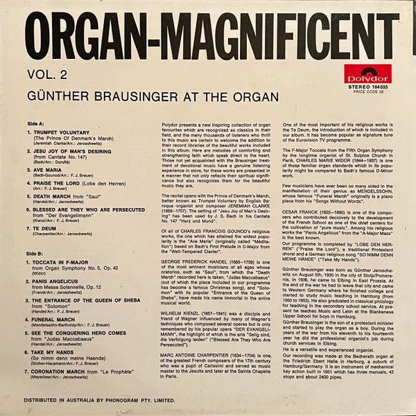 Günther Brausinger : Festliche Orgel Folge 2 (LP, Album)