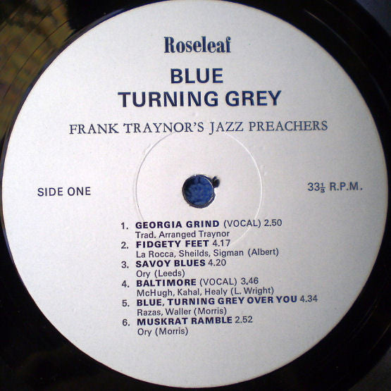 Frank Traynor's Jazz Preachers : Blue Turning Grey (LP, Album)