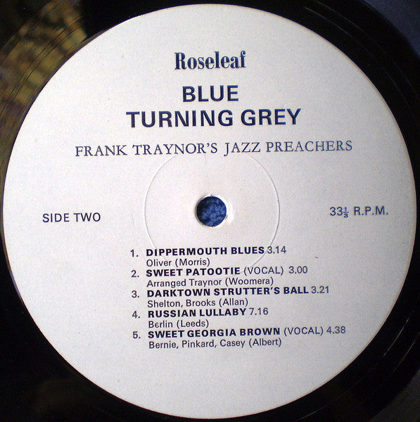 Frank Traynor's Jazz Preachers : Blue Turning Grey (LP, Album)