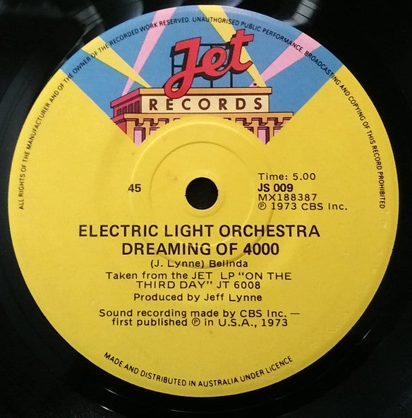 Electric Light Orchestra : Don't Bring Me Down (7", Single)