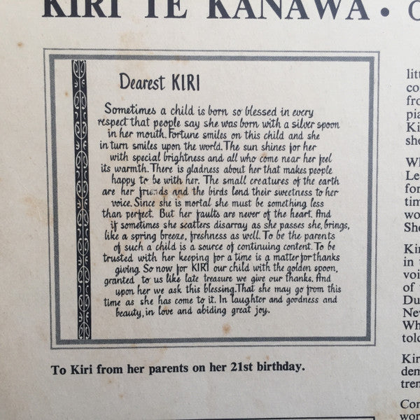 Kiri Te Kanawa : Kiri (LP, Album)