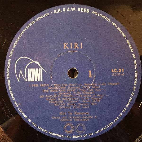Kiri Te Kanawa : Kiri (LP, Album, Mono)