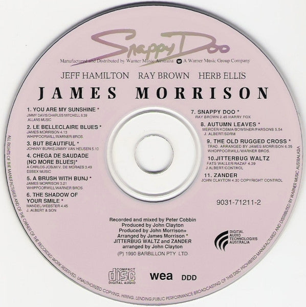 James Morrison, Jeff Hamilton, Ray Brown, Herb Ellis : Snappy Doo (CD)