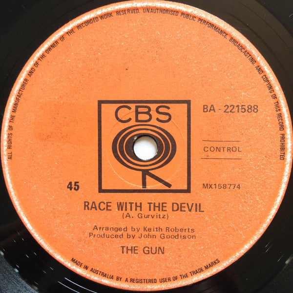 The Gun : Race With The Devil (7", Single)