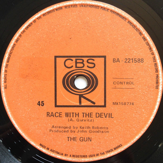 The Gun : Race With The Devil (7", Single)