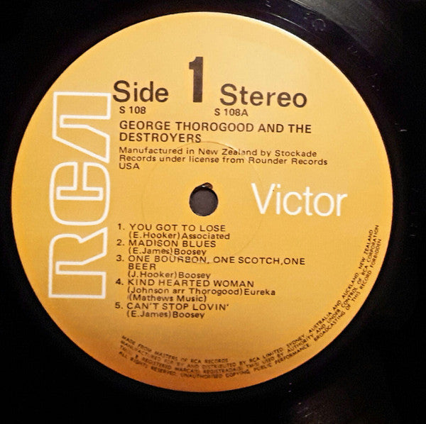 George Thorogood And The Destroyers* : George Thorogood And The Destroyers (LP, Album)