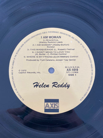 Helen Reddy : I Am Woman (LP, Album, RE)