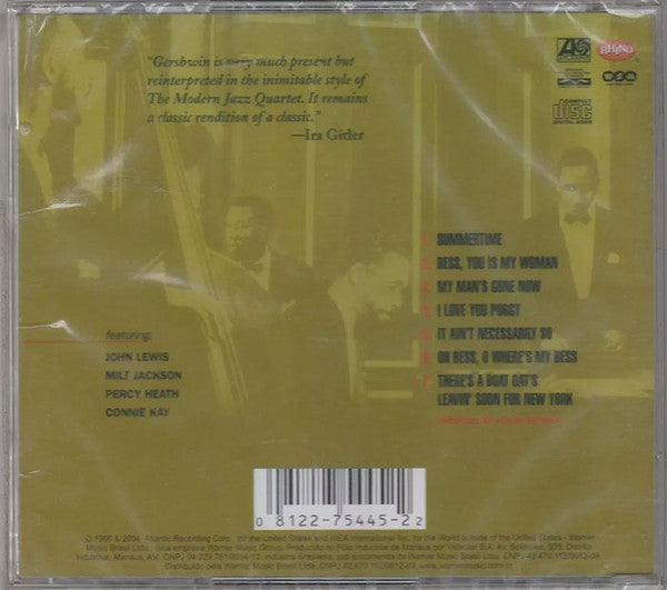 The Modern Jazz Quartet : The Modern Jazz Quartet Plays George Gershwin's Porgy & Bess (CD, Album, RE, RM)