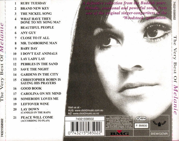 Melanie (2) : The Very Best Of Melanie (CD, Comp)