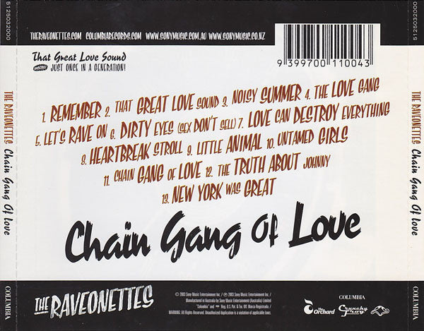 The Raveonettes : Chain Gang Of Love (CD, Album)