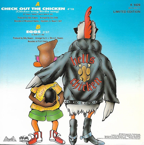 Grandmaster Chicken & D.J. Duck : Check Out The Chicken / Eggs (7", Single, Ltd)