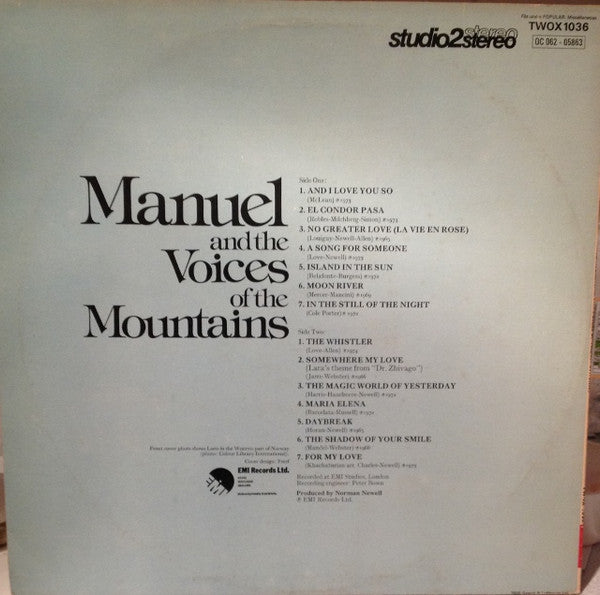 Manuel And His Music Of The Mountains : Manuel And The Voices Of The Mountains (LP, Album)