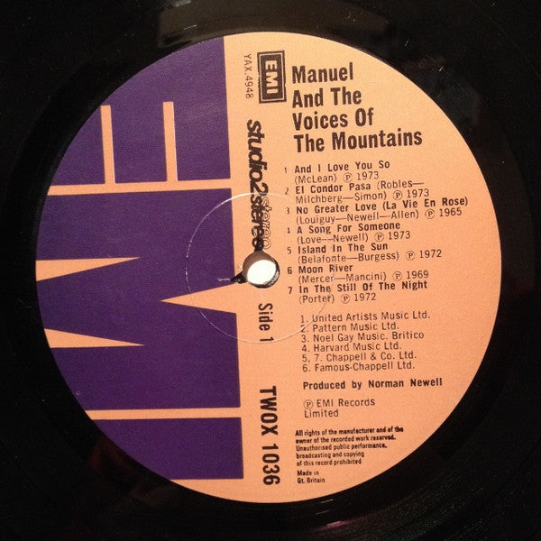 Manuel And His Music Of The Mountains : Manuel And The Voices Of The Mountains (LP, Album)