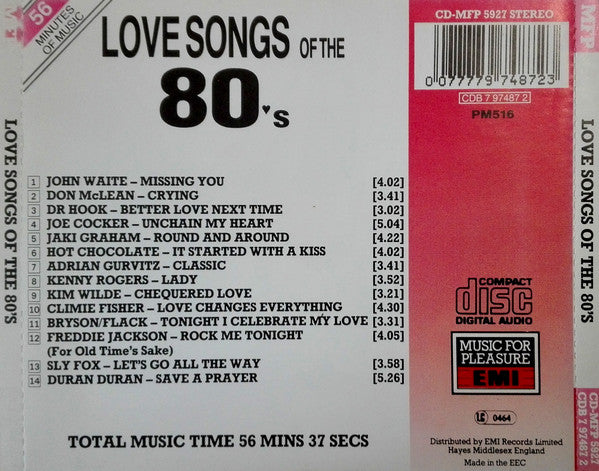 Various : Love Songs Of The 80♥s (CD, Comp)