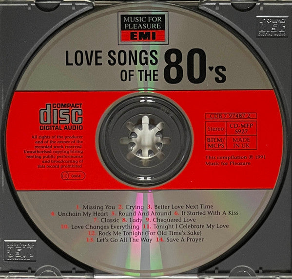 Various : Love Songs Of The 80♥s (CD, Comp)