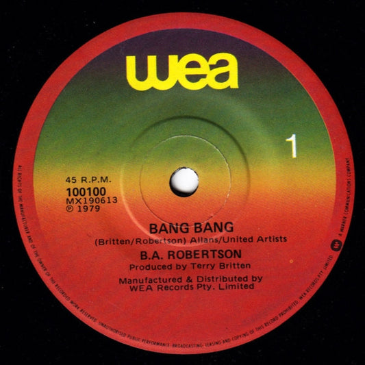 B. A. Robertson : Bang Bang (7", Single)