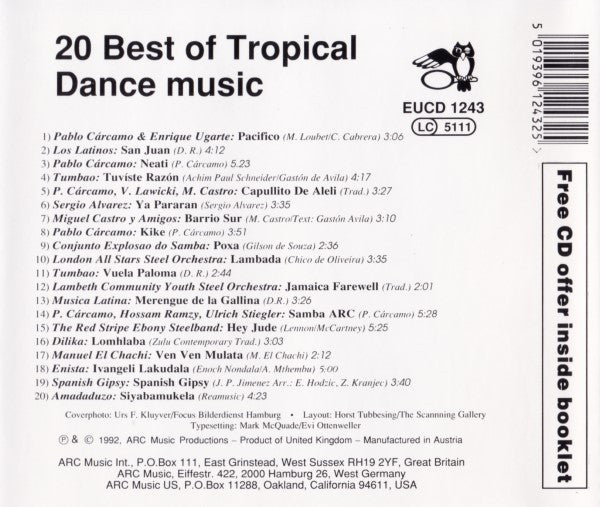 Various : 20 Best Of Tropical Dance Music (CD, Comp)
