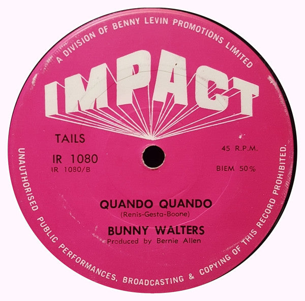 Bunny Walters : Home Isn't Home Anymore (7", Single)