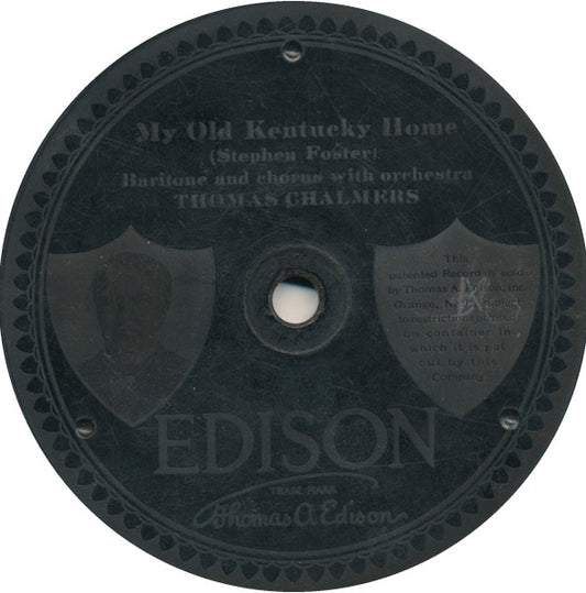 Thomas Chalmers, Metropolitan Quartet : My Old Kentucky Home (Edison Disc, Eng)
