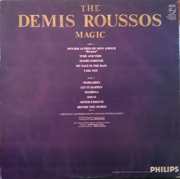 Demis Roussos : The Demis Roussos Magic (LP, Gat)