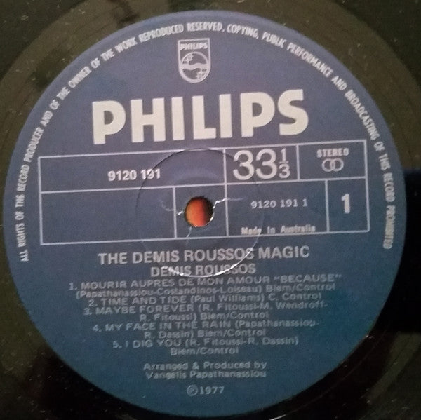 Demis Roussos : The Demis Roussos Magic (LP, Gat)
