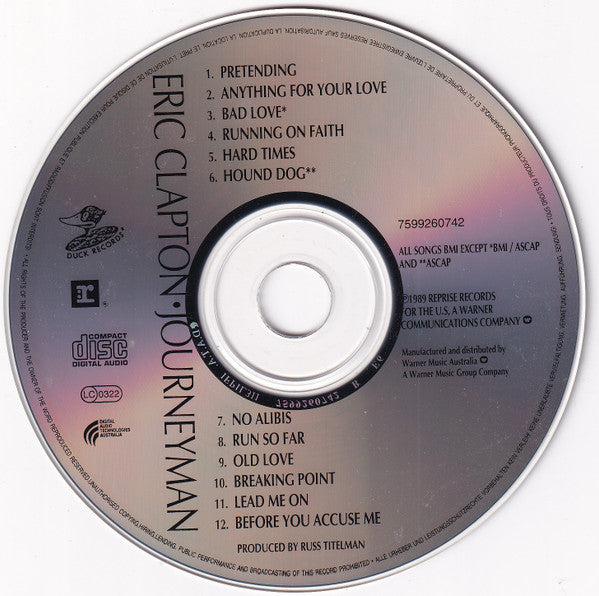 Eric Clapton : Journeyman (CD, Album)