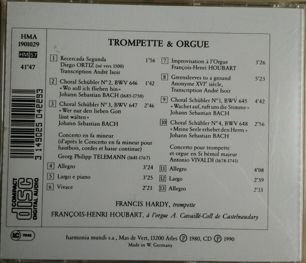Francis Hardy / François-Henri Houbart : Trompette & Orgue (CD, RE)