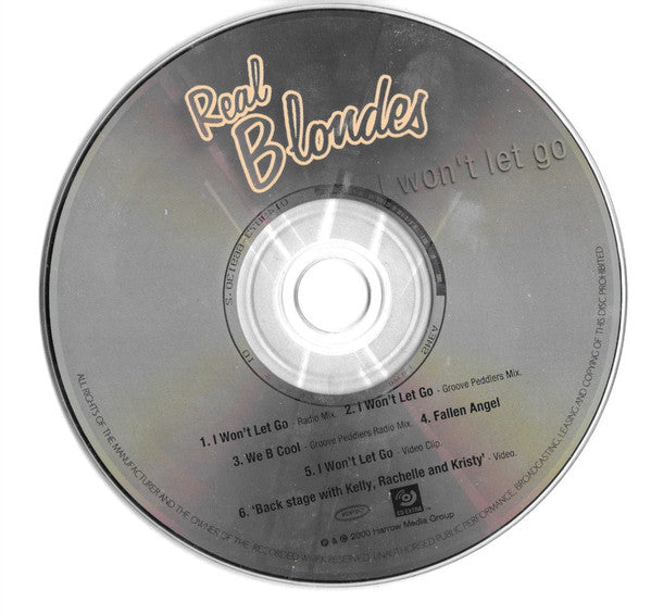 Real Blondes : I Won't Let Go (CD, Single, Enh)