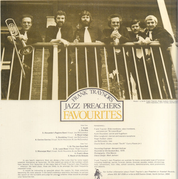 Frank Traynor's Jazz Preachers : Favourites (LP)