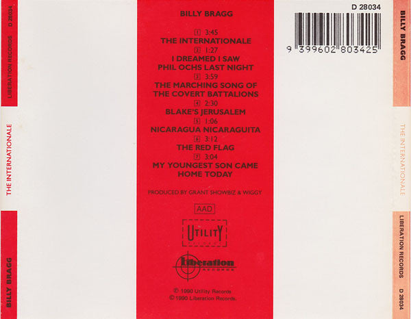 Billy Bragg : The Internationale (CD, Album)