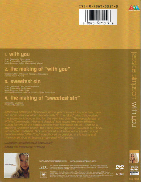 Jessica Simpson : With You (DVD-V, Single, NTSC)